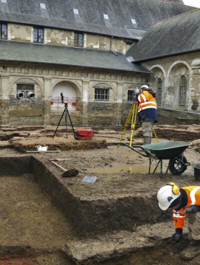 Fouilles de l'Inrap au Couvent des Jacobins de Rennes