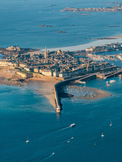 Vue aérienne St Malo