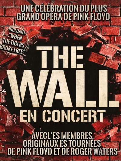 Affiche du concert The Wall, de Pink Floyd, au Couvent des Jacobins, à Rennes