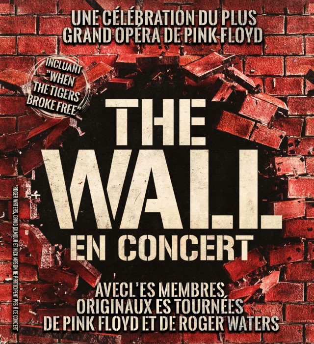 Affiche du concert The Wall, de Pink Floyd, au Couvent des Jacobins, à Rennes